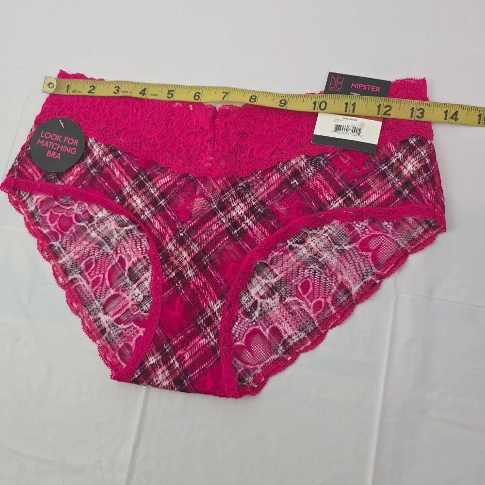 No Boundaries NOBO Lace Hipster 4-Pack Multi-Color Panties – Size M (7-9) NWT
